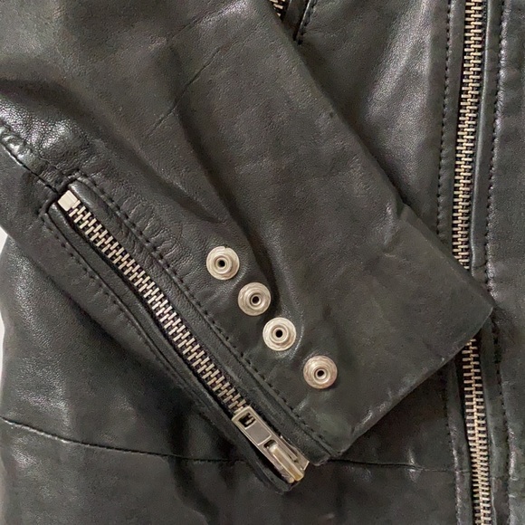 Diesel Lambskin Leather Biker Jacket - Picture 5 of 12